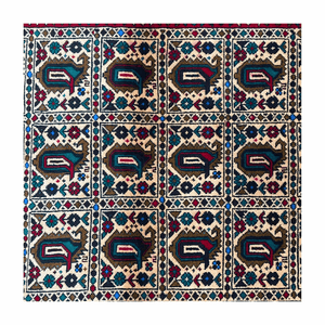 Handmade Afghan wool rug  traditional design for living room USA