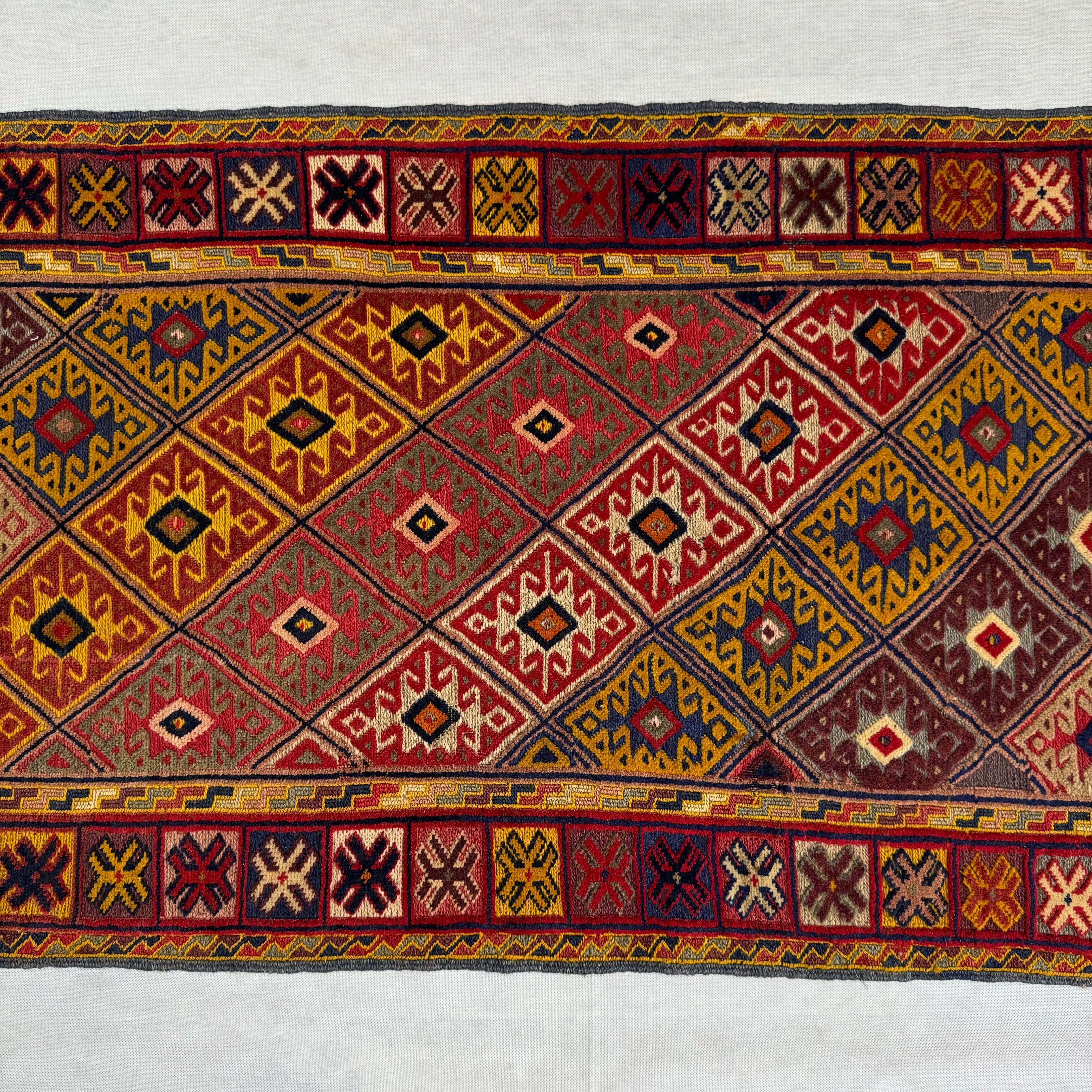 Handmade Afghan wool rug  traditional design for living room USA