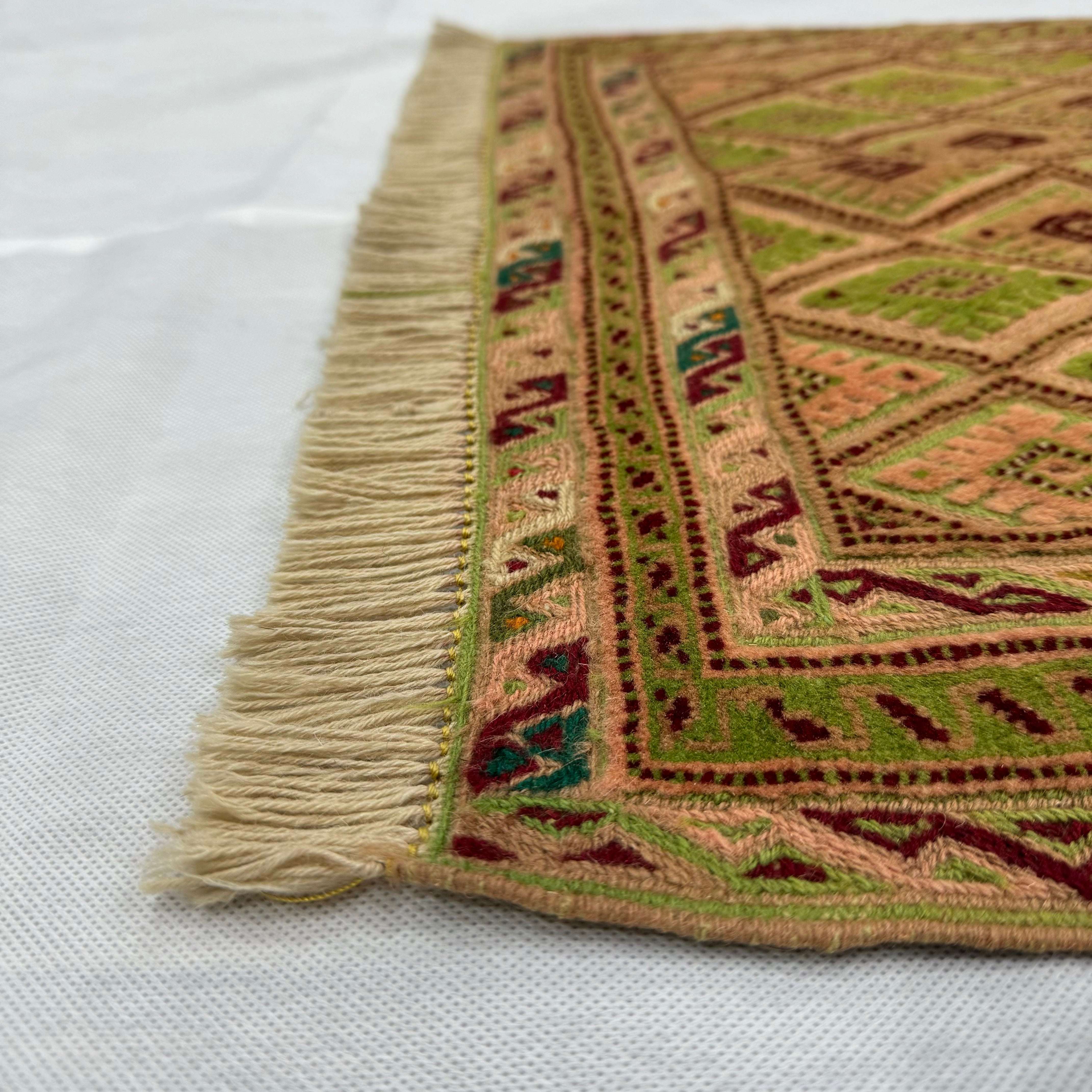 Handmade Afghan wool rug  traditional design for living room USA