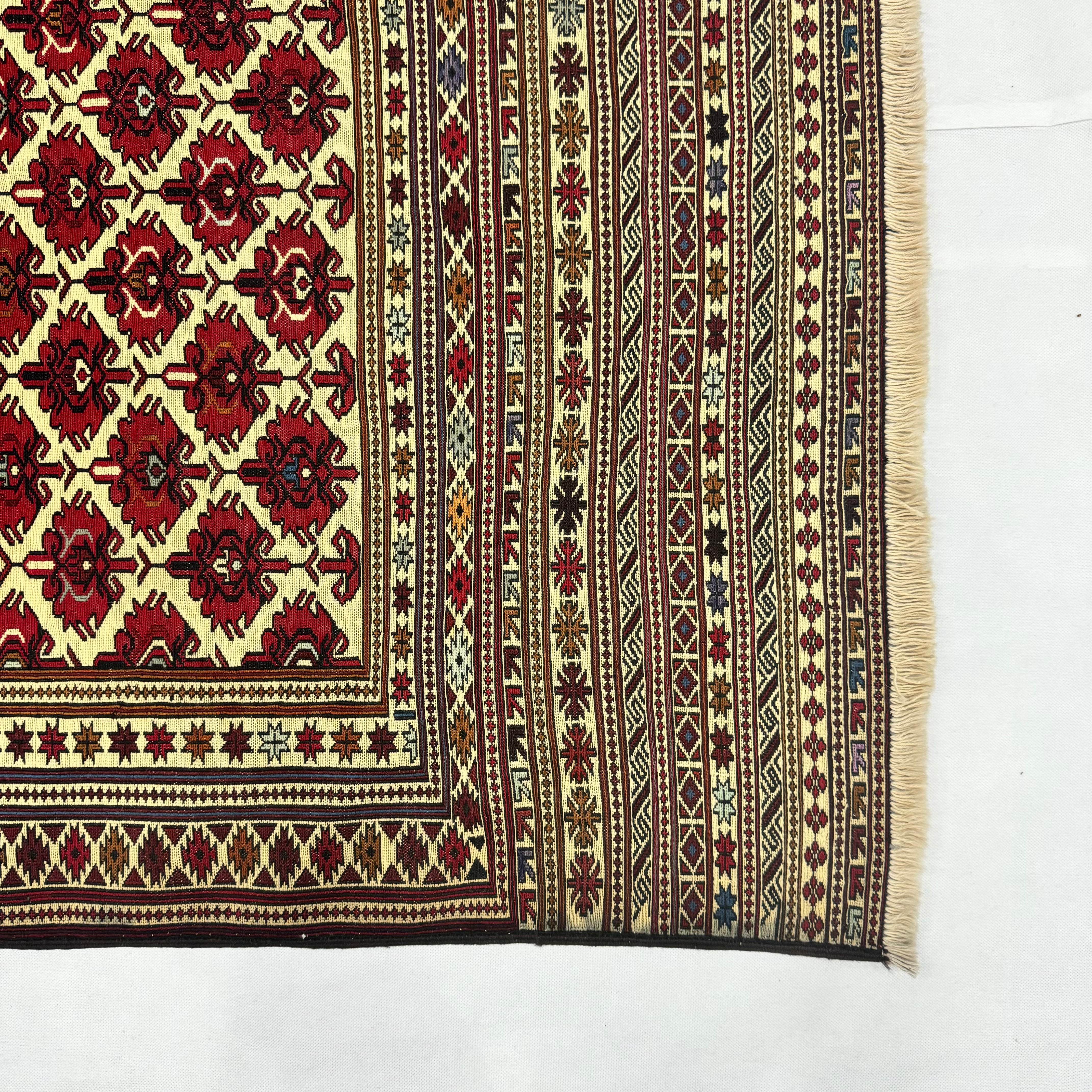Handmade Afghan wool rug  traditional design for living room USA
