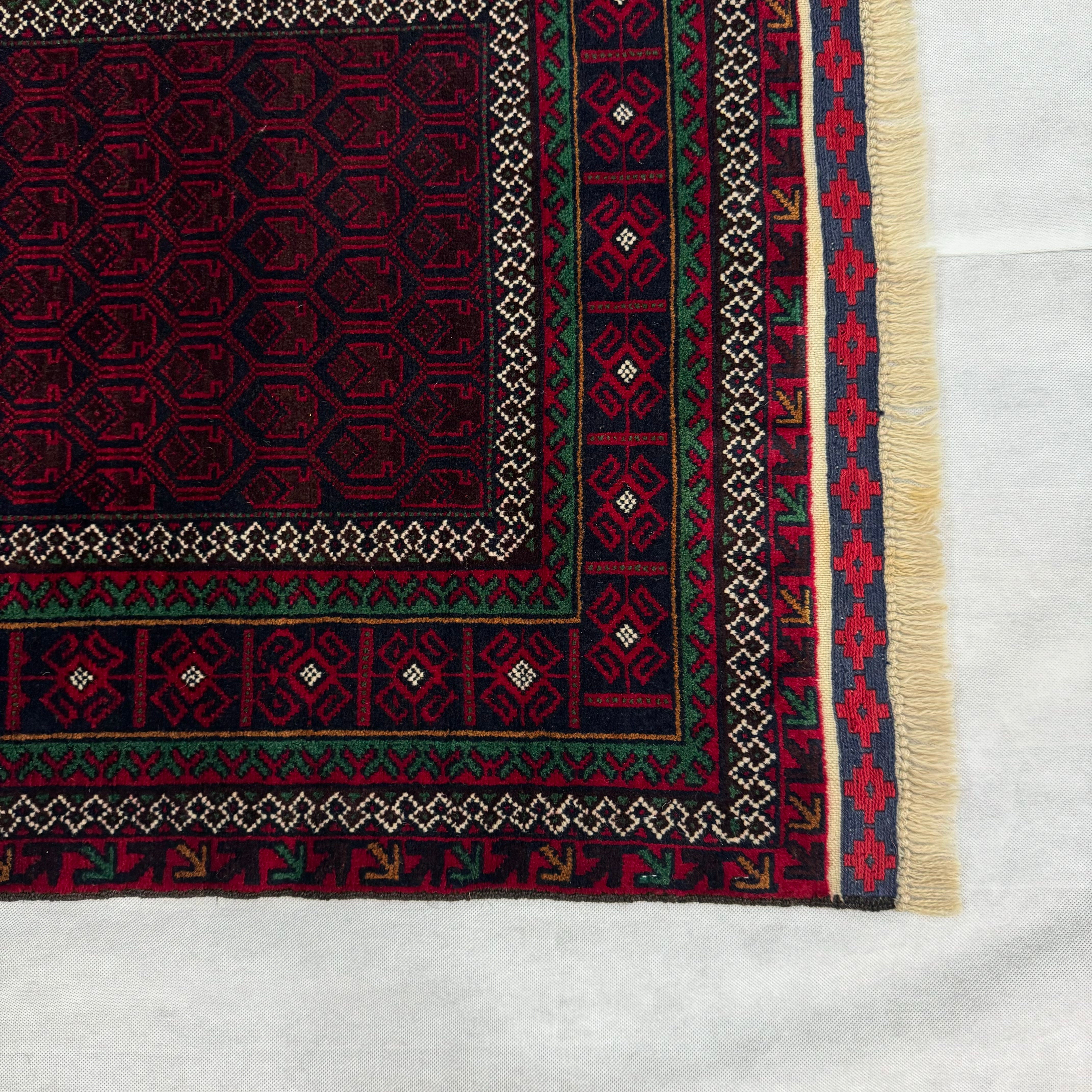 Handmade Afghan wool rug  traditional design for living room USA
