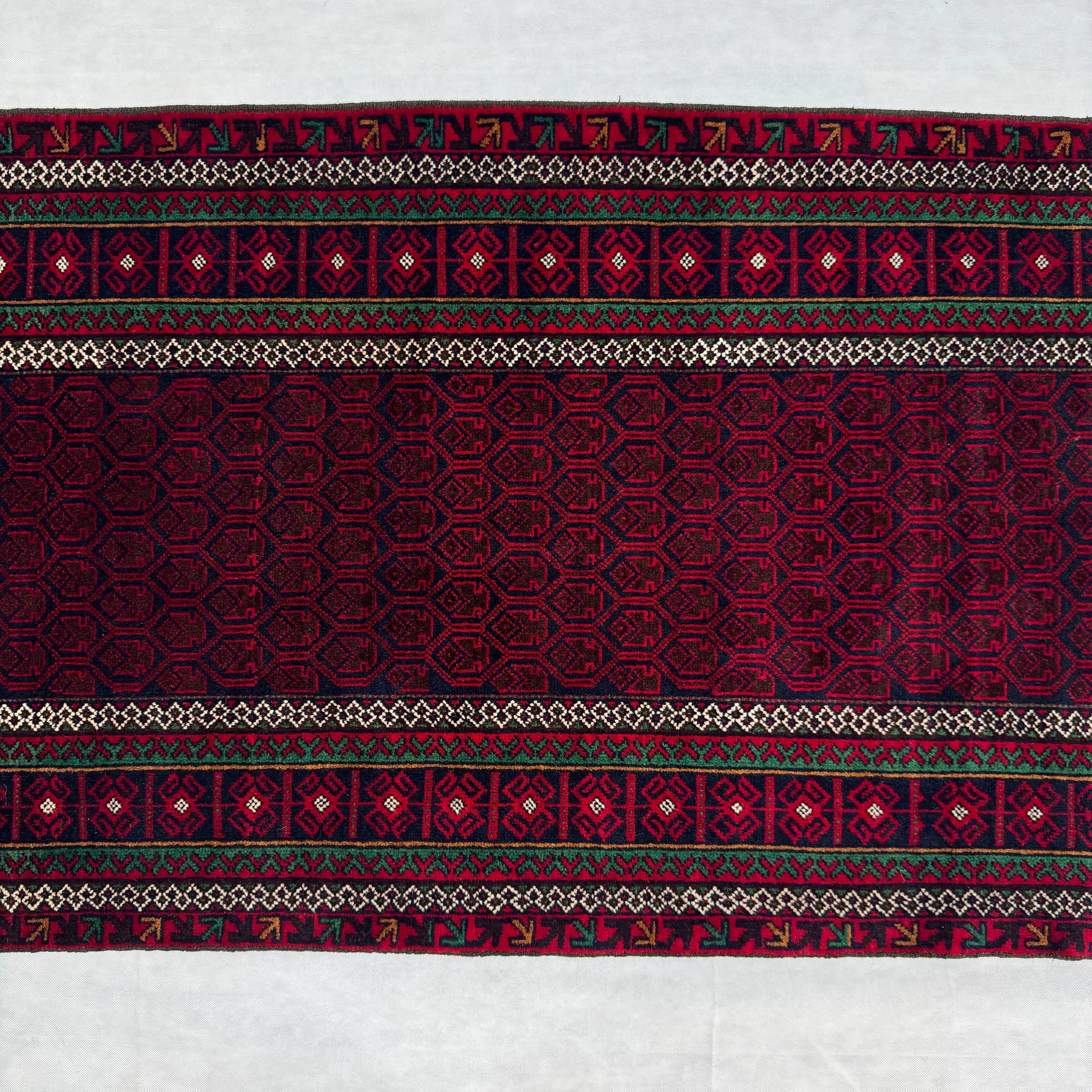 Handmade Afghan wool rug  traditional design for living room USA