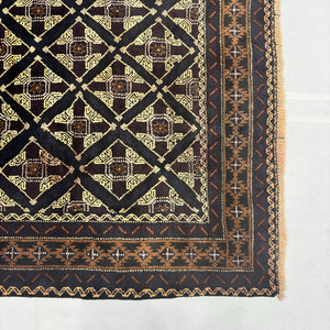 Handmade Afghan wool rug  traditional design for living room USA