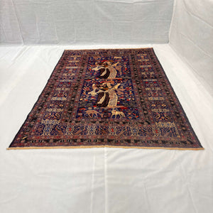 Handmade Afghan wool rug  traditional design for living room USA