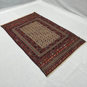 Handmade Afghan wool rug  traditional design for living room USA