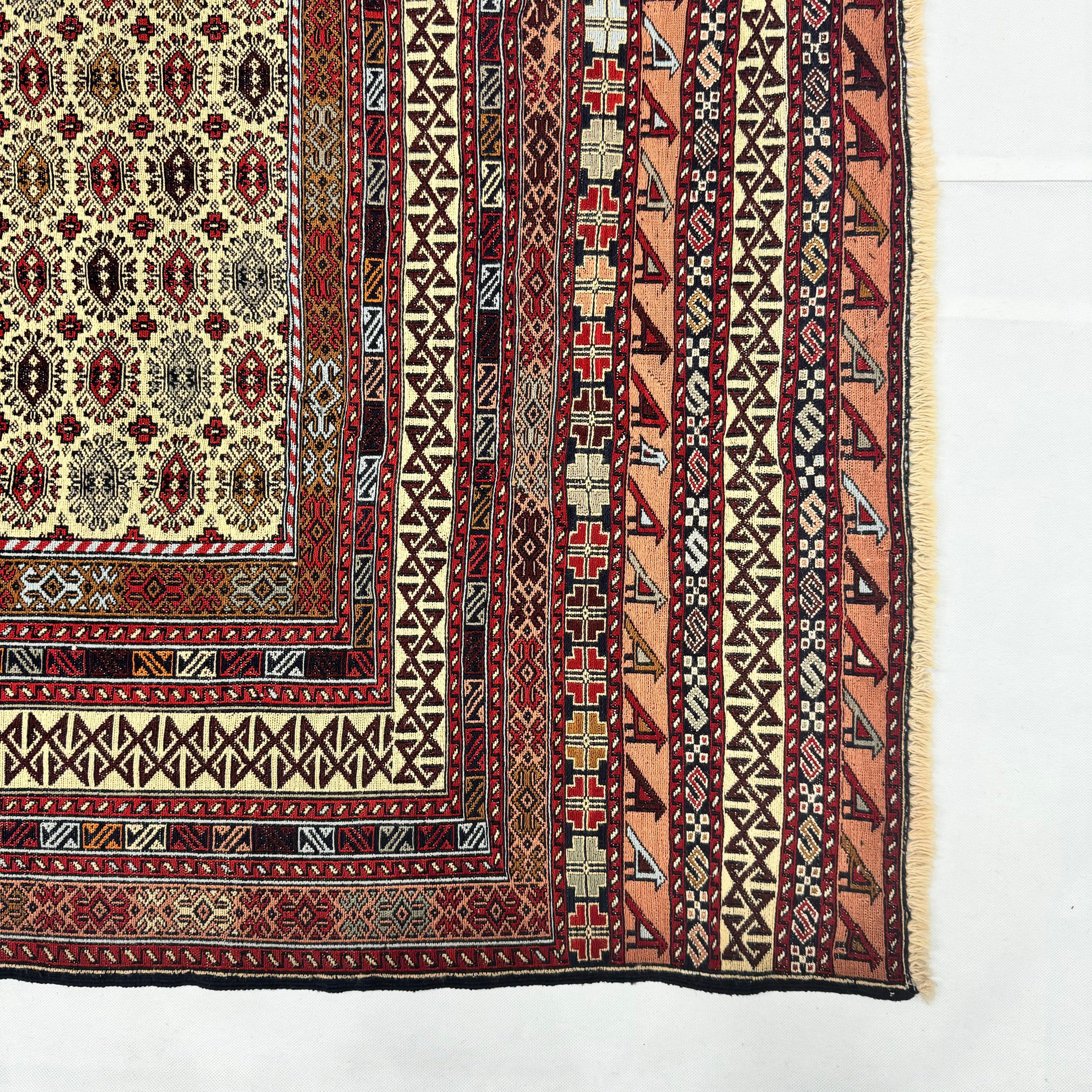 Premium Kilim Afghan Rug 4x6 ft Geometric | The Rug Diary