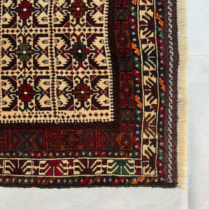 Handmade Afghan wool rug  traditional design for living room USA