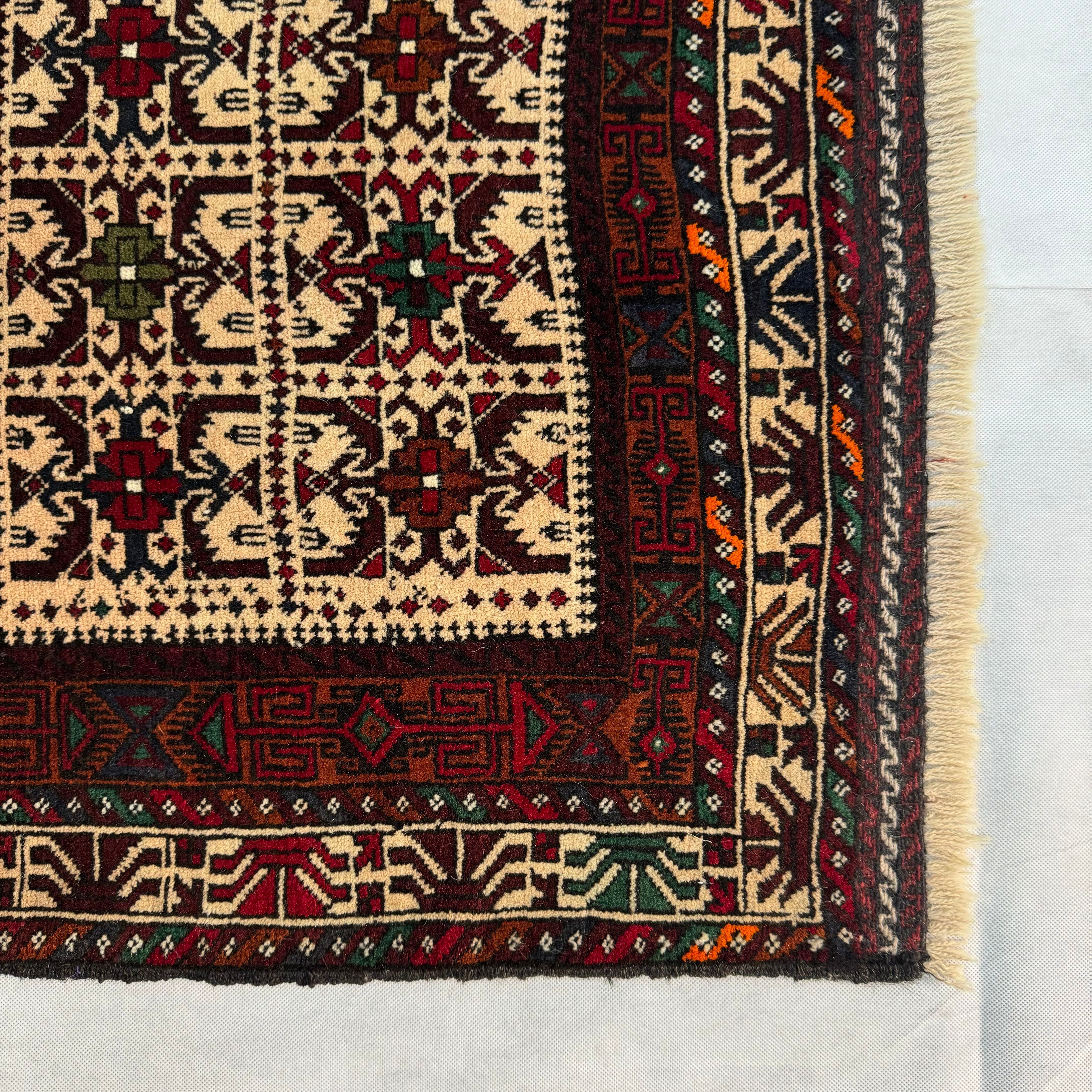 Handmade Afghan wool rug  traditional design for living room USA