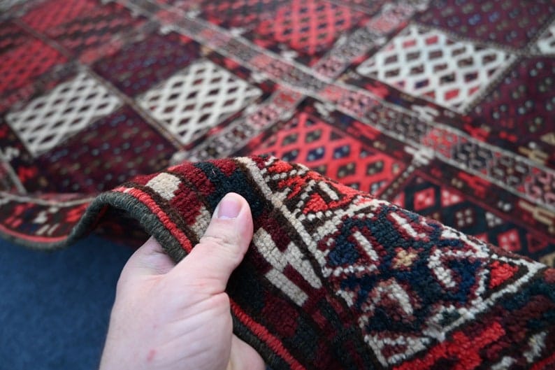 Handmade Afghan wool rug  traditional design for living room USA