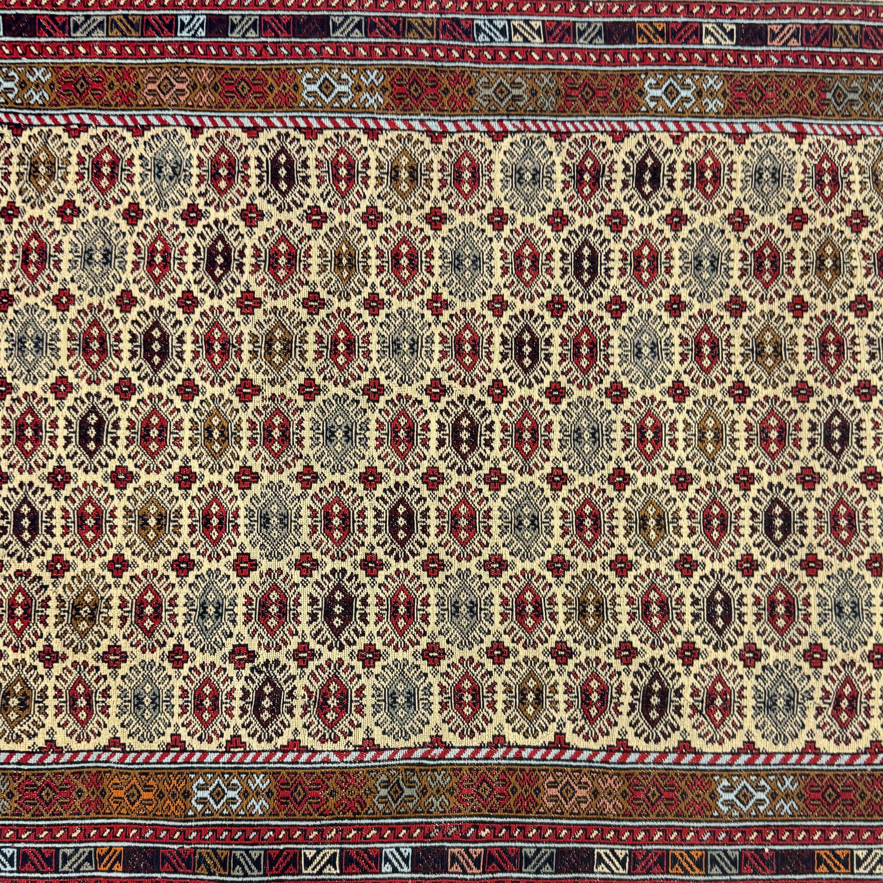 Handmade Afghan wool rug  traditional design for living room USA