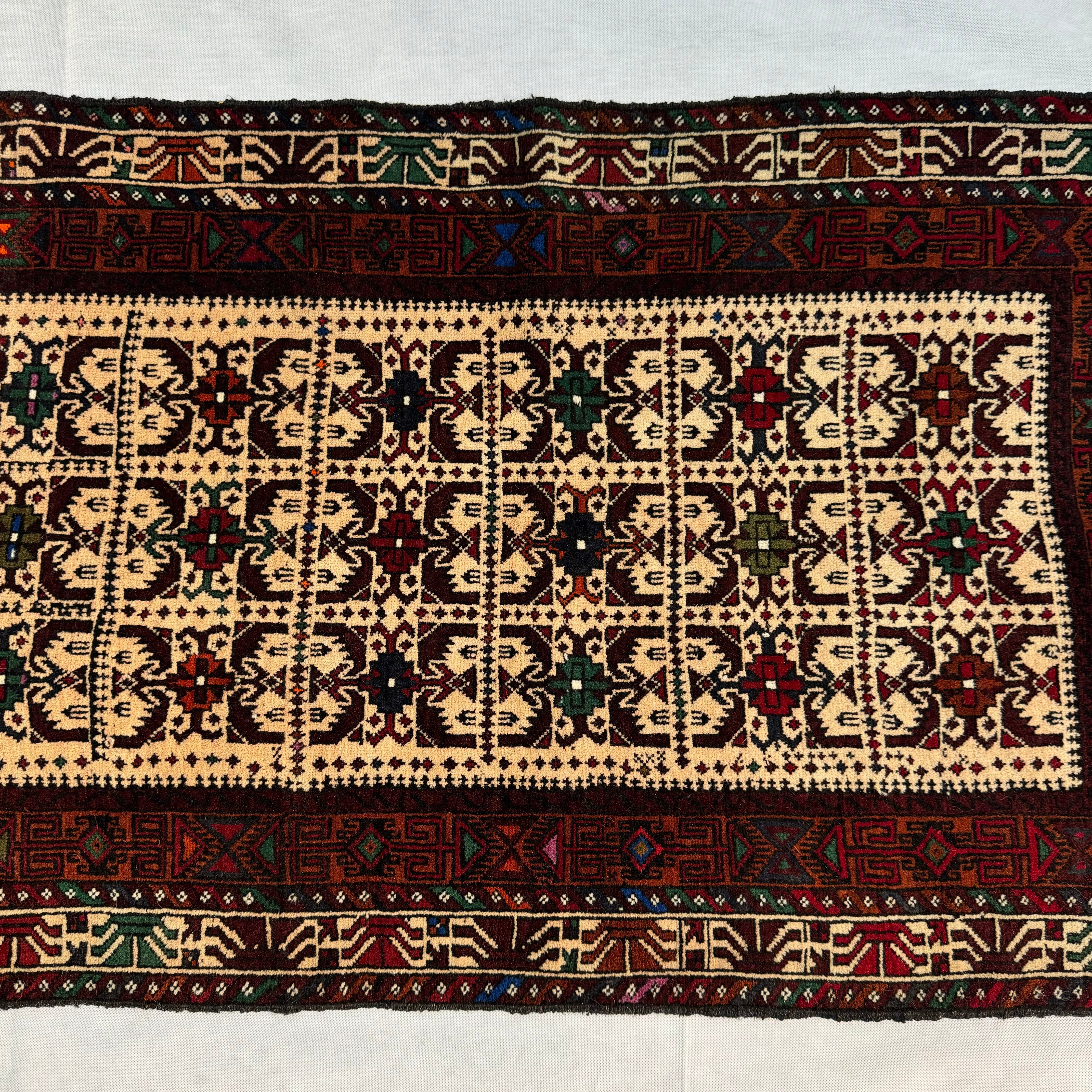 Handmade Afghan wool rug  traditional design for living room USA