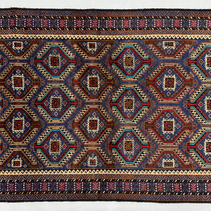 Handmade Afghan wool rug  traditional design for living room USA