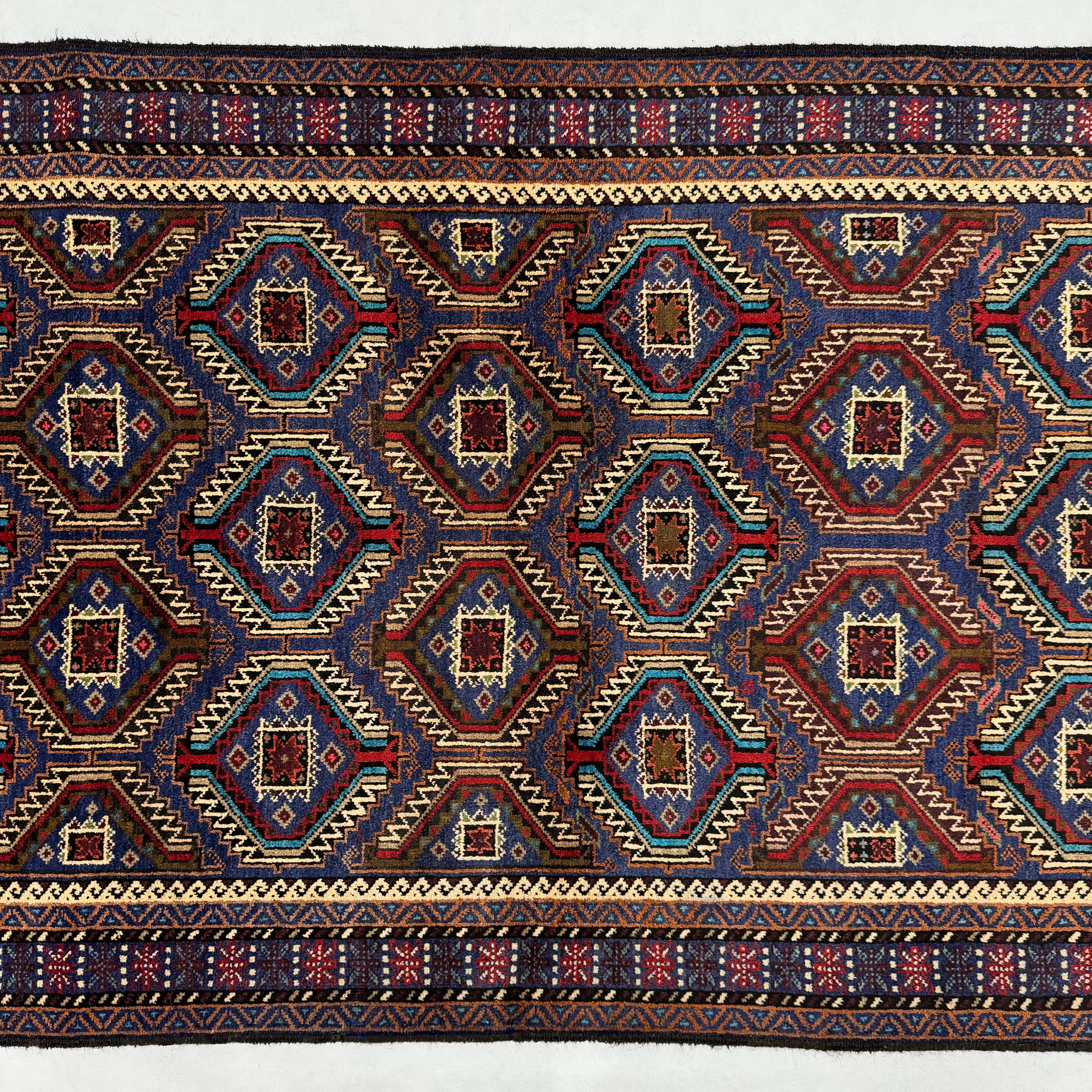 Handmade Afghan wool rug  traditional design for living room USA