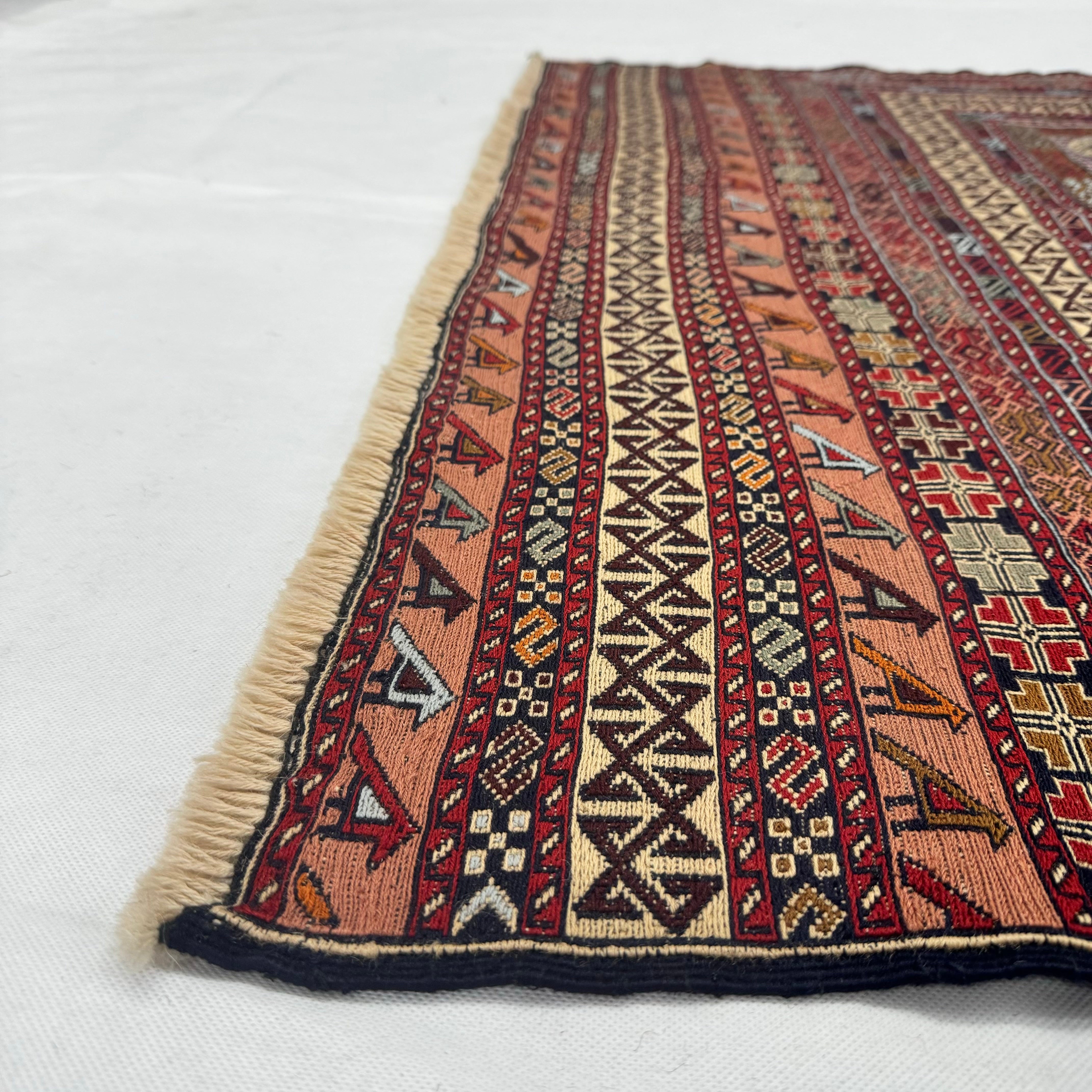 Premium Kilim Afghan Rug 4x6 ft Geometric | The Rug Diary