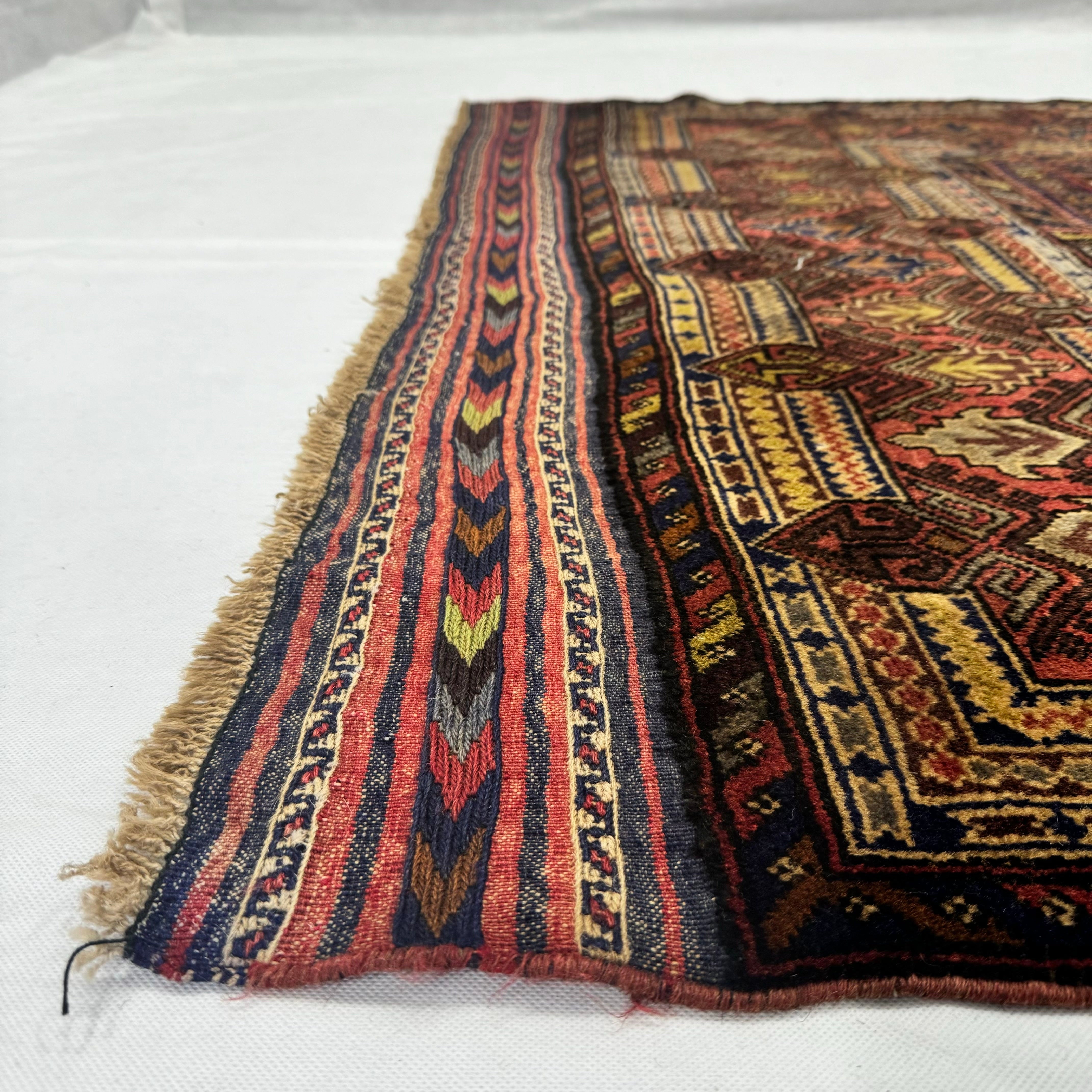 Handmade Afghan wool rug  traditional design for living room USA
