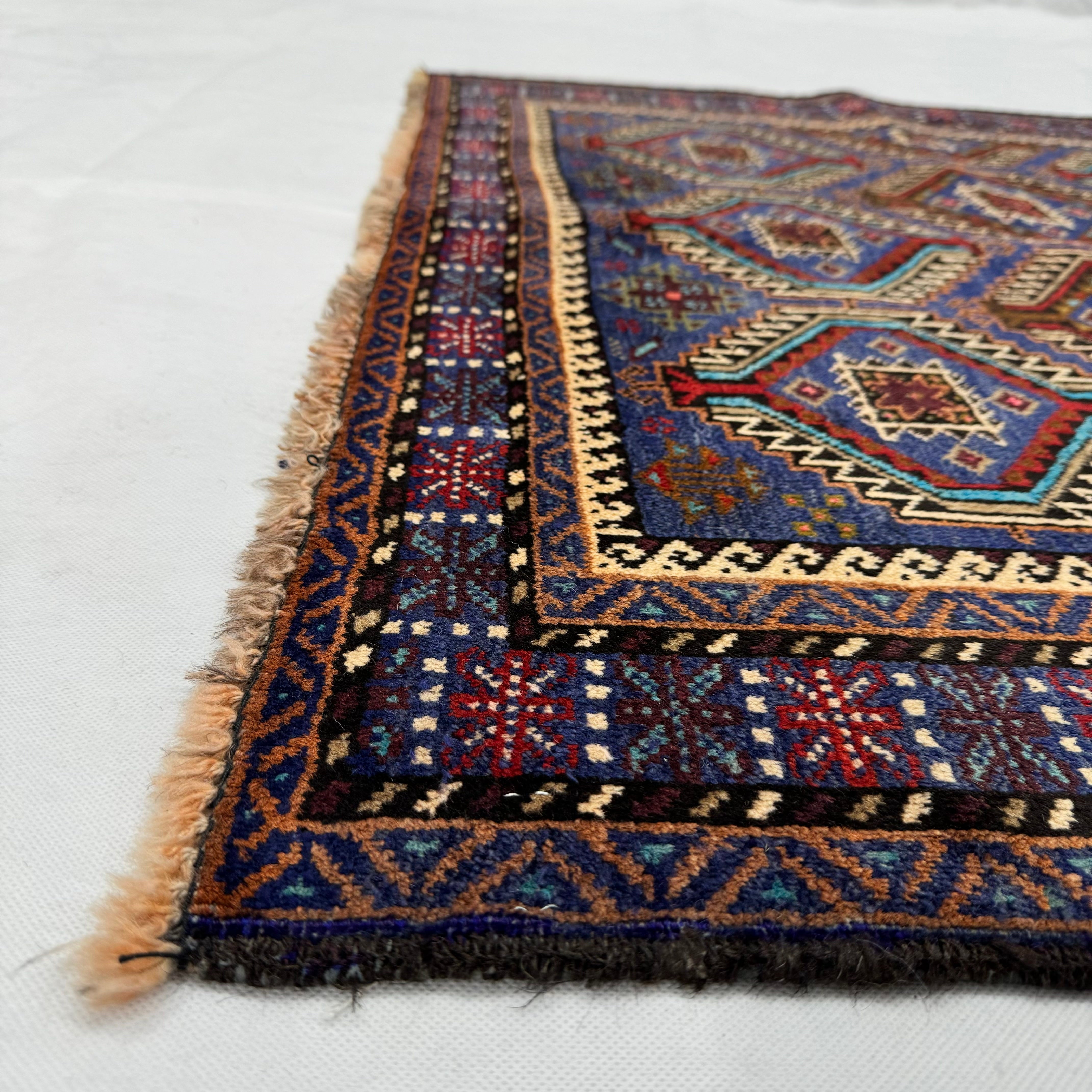 Handmade Afghan wool rug  traditional design for living room USA