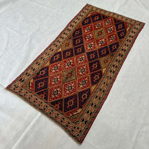 Handmade Afghan wool rug  traditional design for living room USA