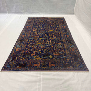 Handmade Afghan wool rug  traditional design for living room USA