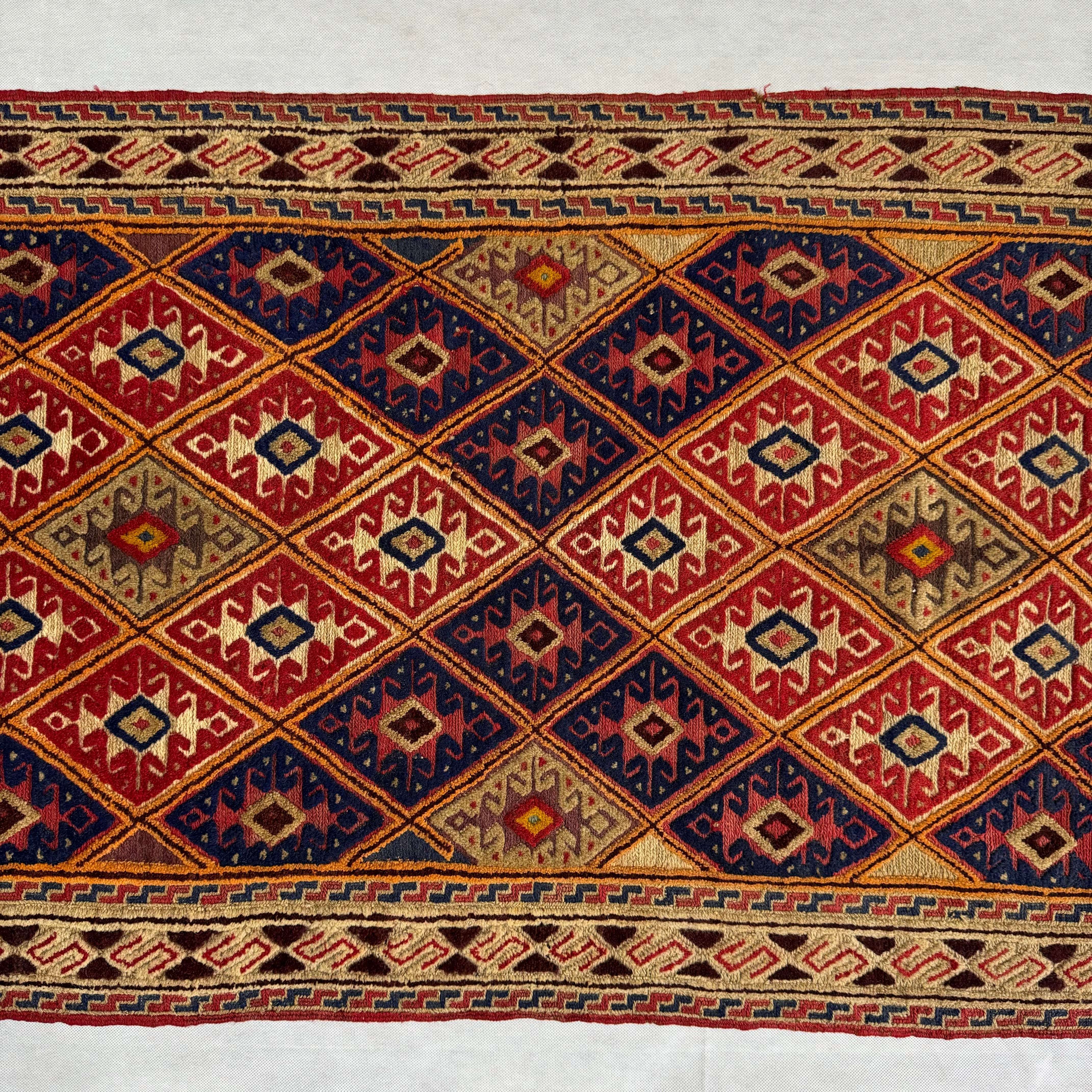 Handmade Afghan wool rug  traditional design for living room USA