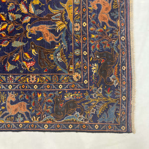 Handmade Afghan wool rug  traditional design for living room USA
