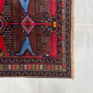 Handmade Afghan wool rug  traditional design for living room USA