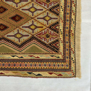 Handmade Afghan wool rug  traditional design for living room USA