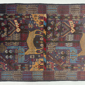 Handmade Afghan wool rug  traditional design for living room USA