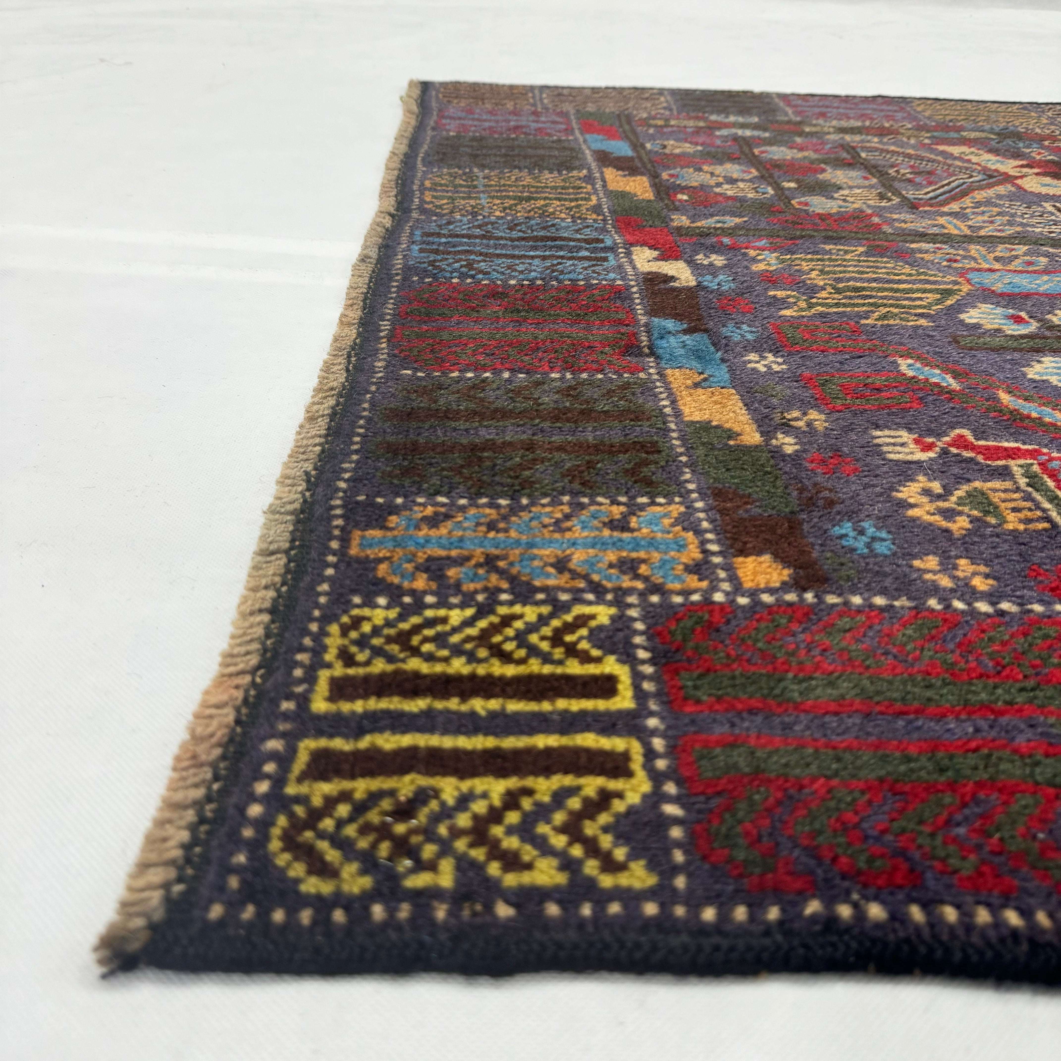 Handmade Afghan wool rug  traditional design for living room USA