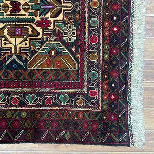 Handmade Afghan wool rug  traditional design for living room USA