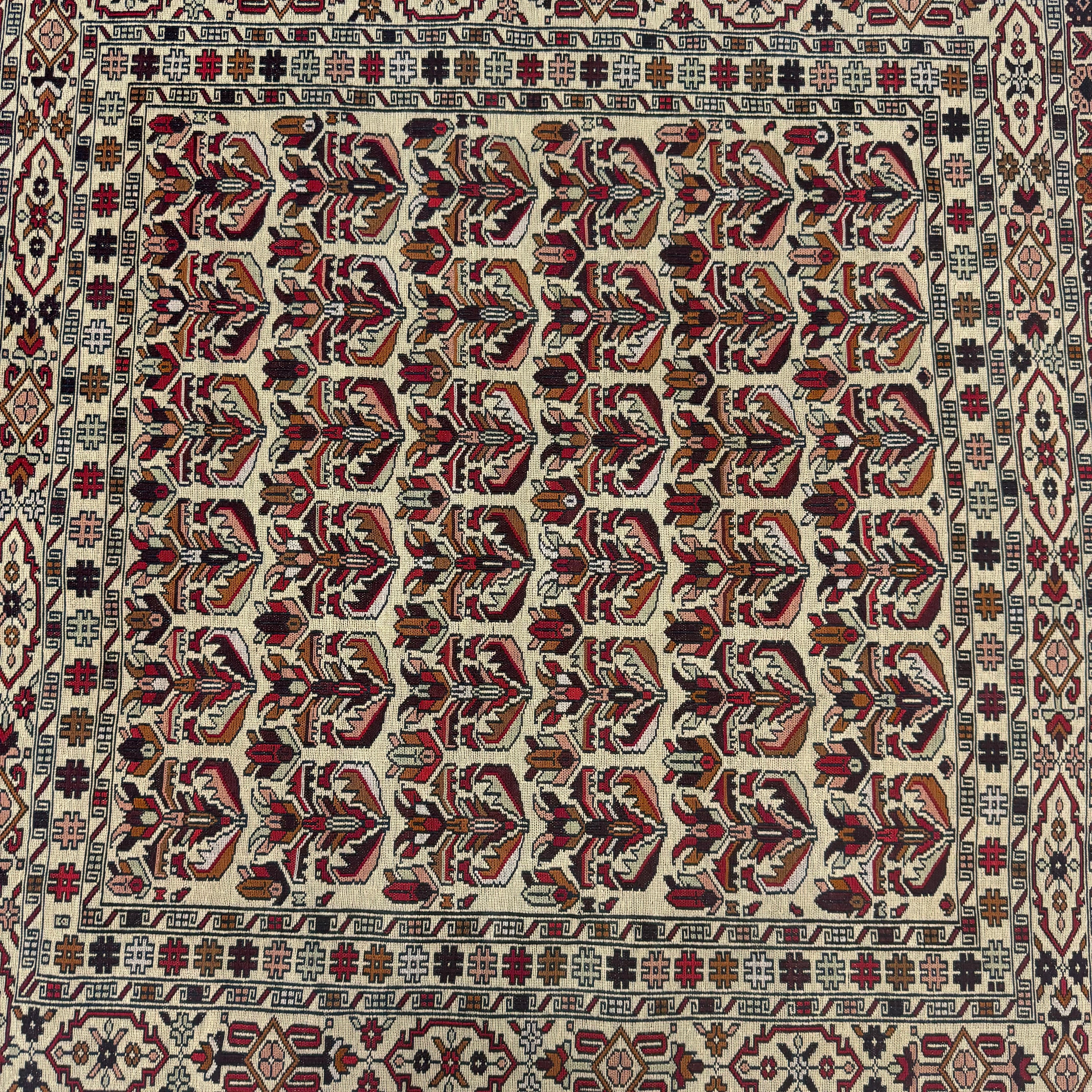 Handmade Afghan wool rug  traditional design for living room USA