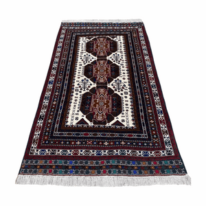 Handmade Afghan wool rug  traditional design for living room USA