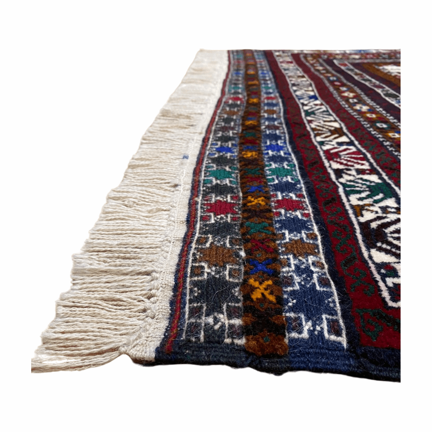 Handmade Afghan wool rug  traditional design for living room USA