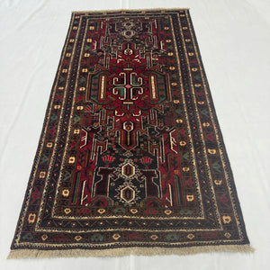 Handmade Afghan wool rug  traditional design for living room USA