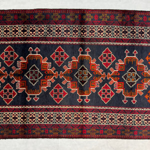 Handmade Afghan wool rug  traditional design for living room USA