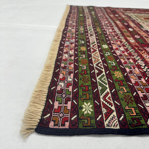 Handmade Afghan wool rug  traditional design for living room USA
