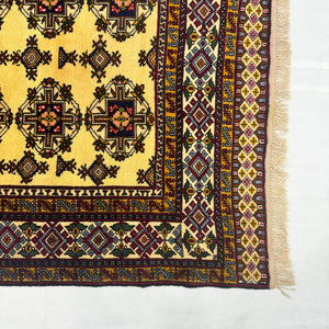 Handmade Afghan wool rug  traditional design for living room USA