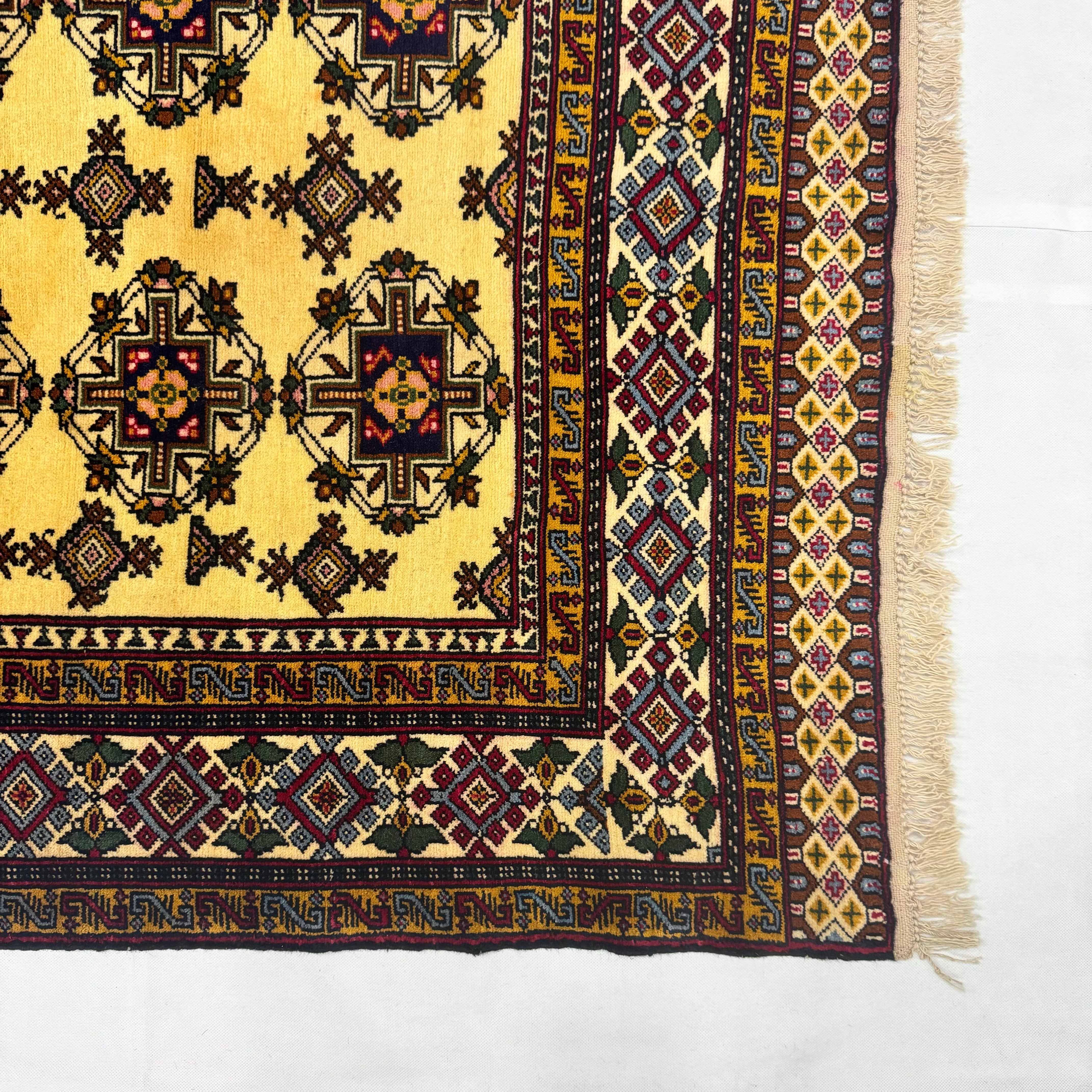 Handmade Afghan wool rug  traditional design for living room USA