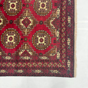 Handmade Afghan wool rug  traditional design for living room USA