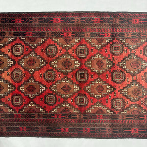 Handmade Afghan wool rug  traditional design for living room USA