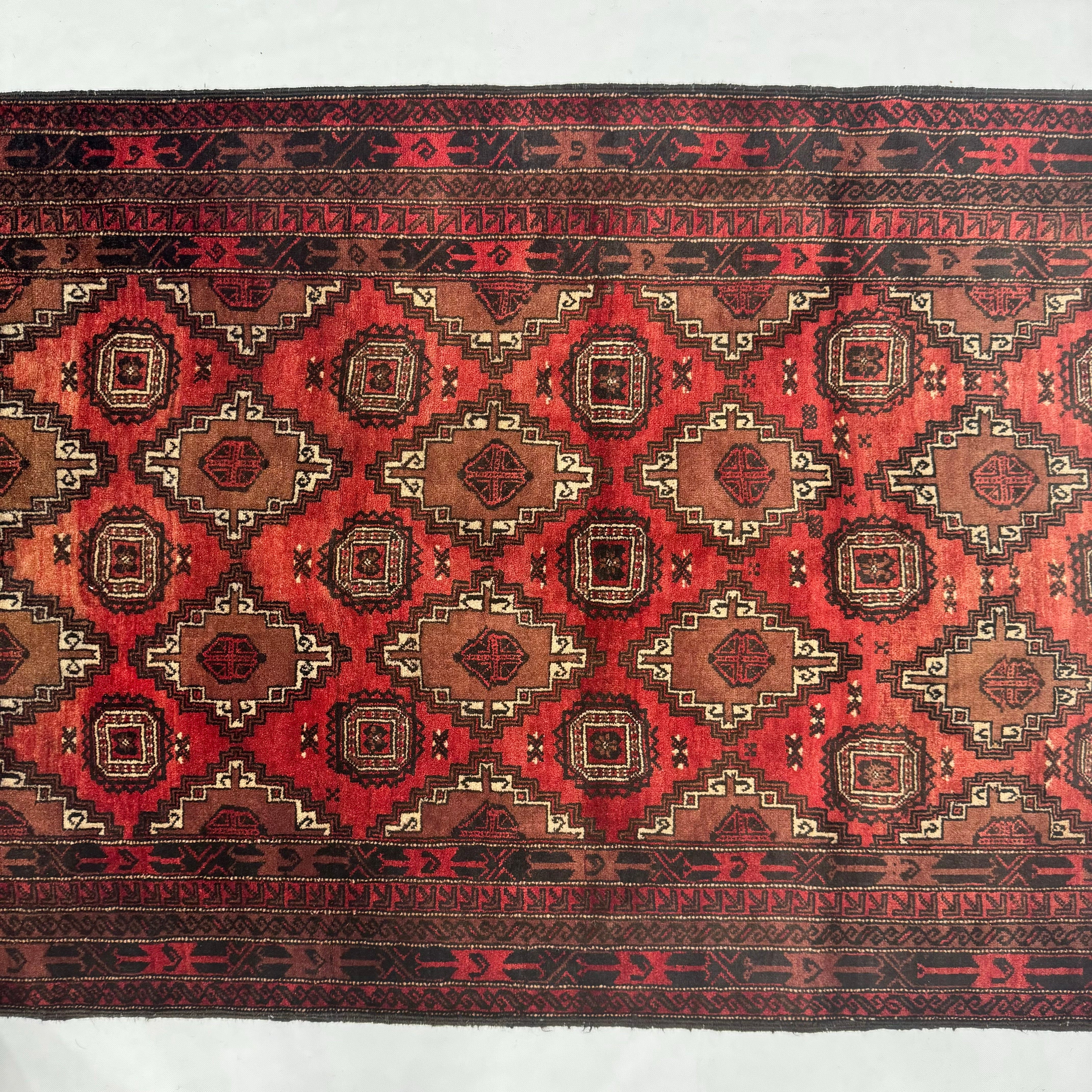 Handmade Afghan wool rug  traditional design for living room USA