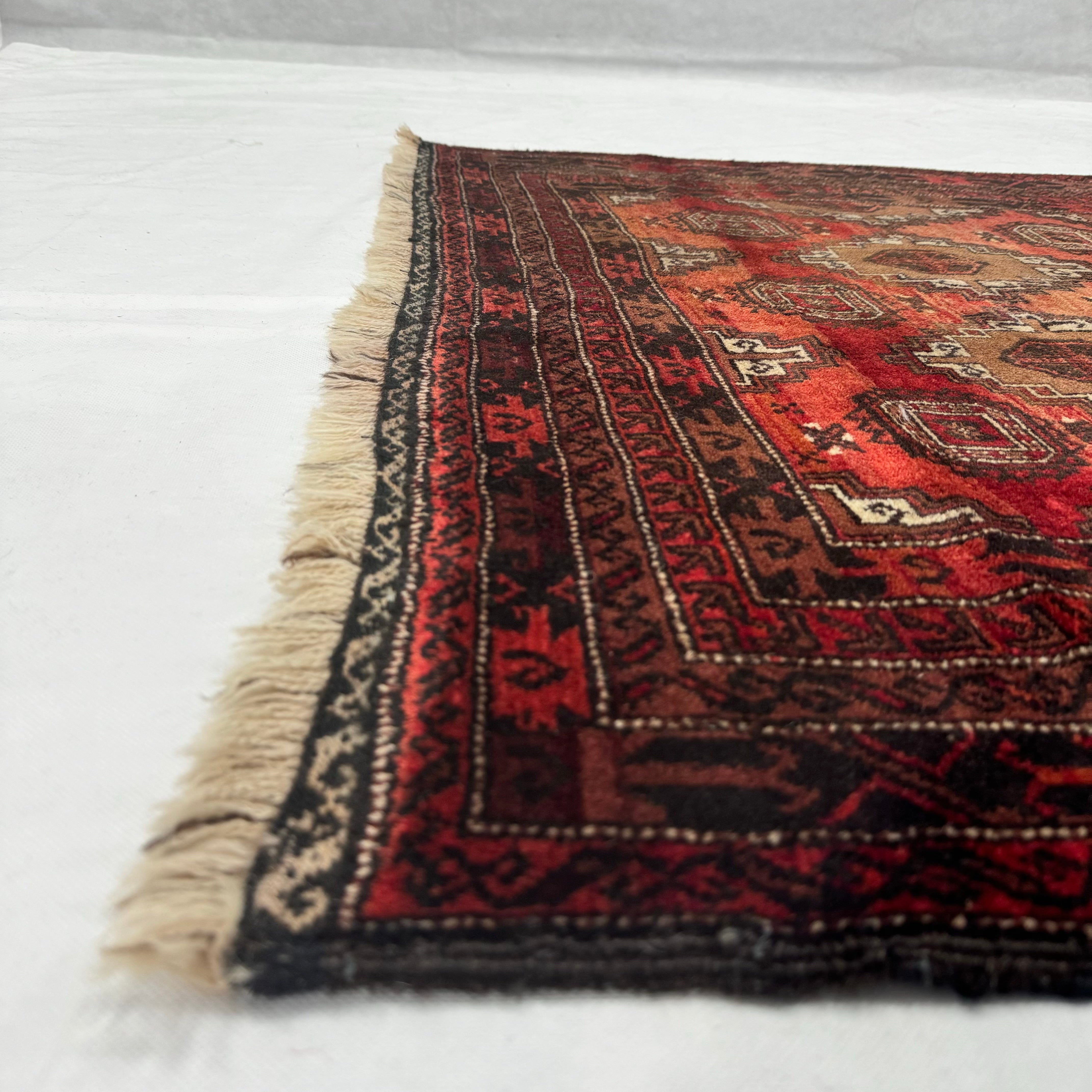 Handmade Afghan wool rug  traditional design for living room USA