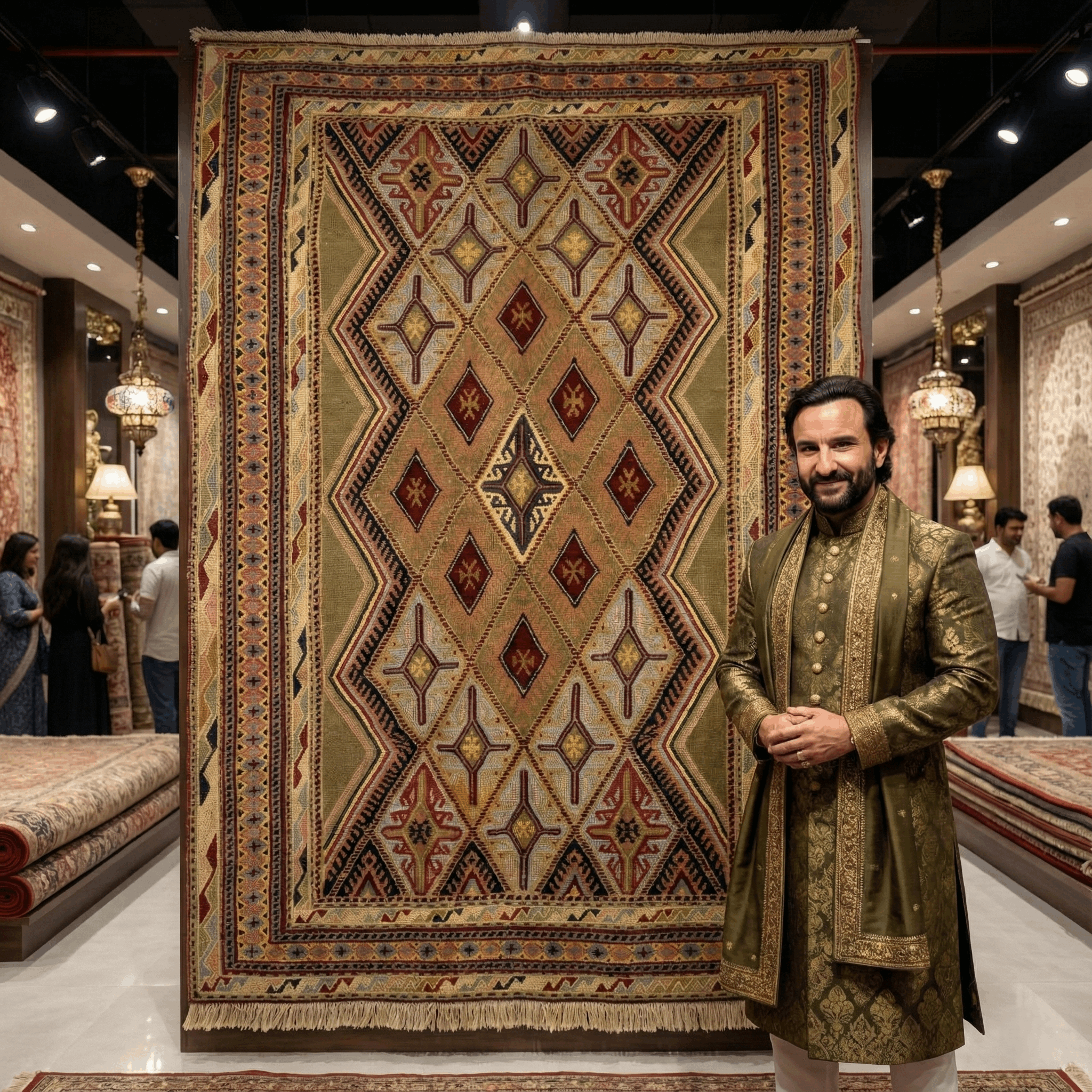 Handmade Afghan wool rug Handmade Herat Afghan Wool Rug - 2.5ft x 4ft | Authentic Oriental Carpet traditional design for living room USA