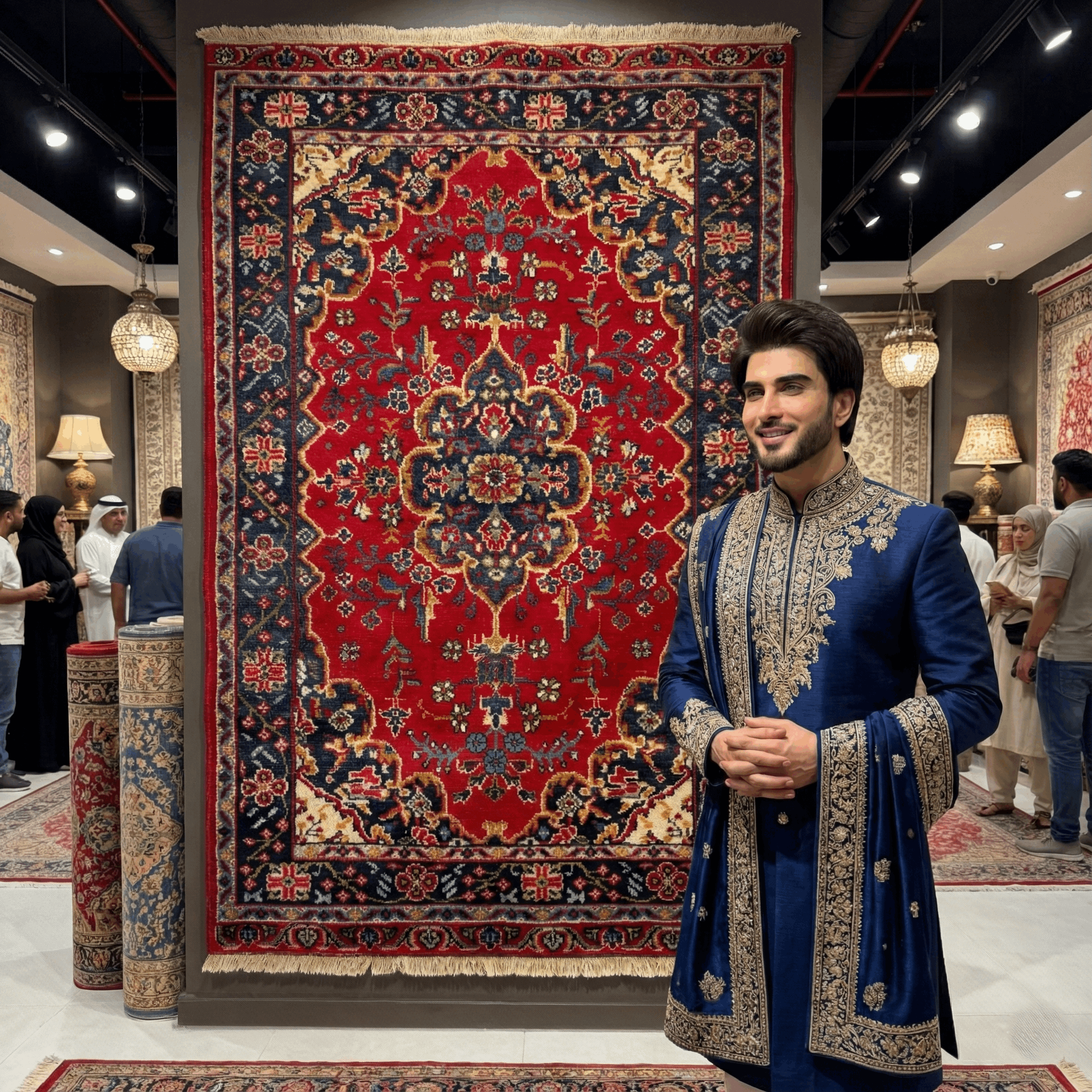 Handmade Afghan wool rug Handmade Persian Wool Rug - 2.5ft x 4ft | Authentic Oriental Carpet traditional design for living room USA
