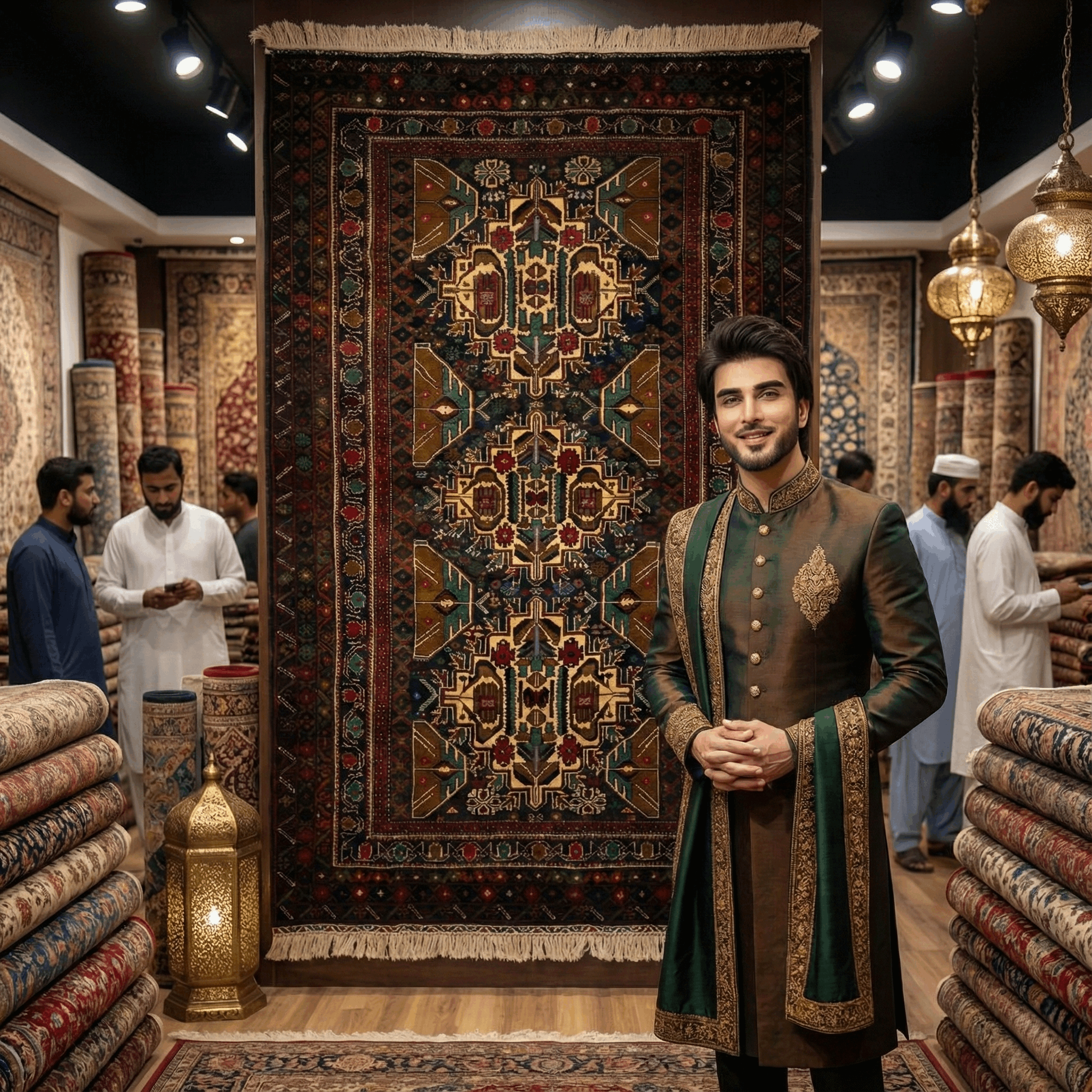 Handmade Afghan wool rug Authentic Baluchi 5 - 4 ft x 6 ft Handmade Wool Carpet - Red Wine - Timeless Beauty for Your Home traditional design for living room USA