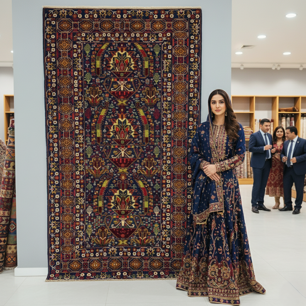Handmade Afghan wool rug 4 ft x 8 ft Afghan Handmade Wool Rug - Sultani Guldan Design, Rich Colors, Durable, Eco-Friendly Luxury traditional design for living room USA