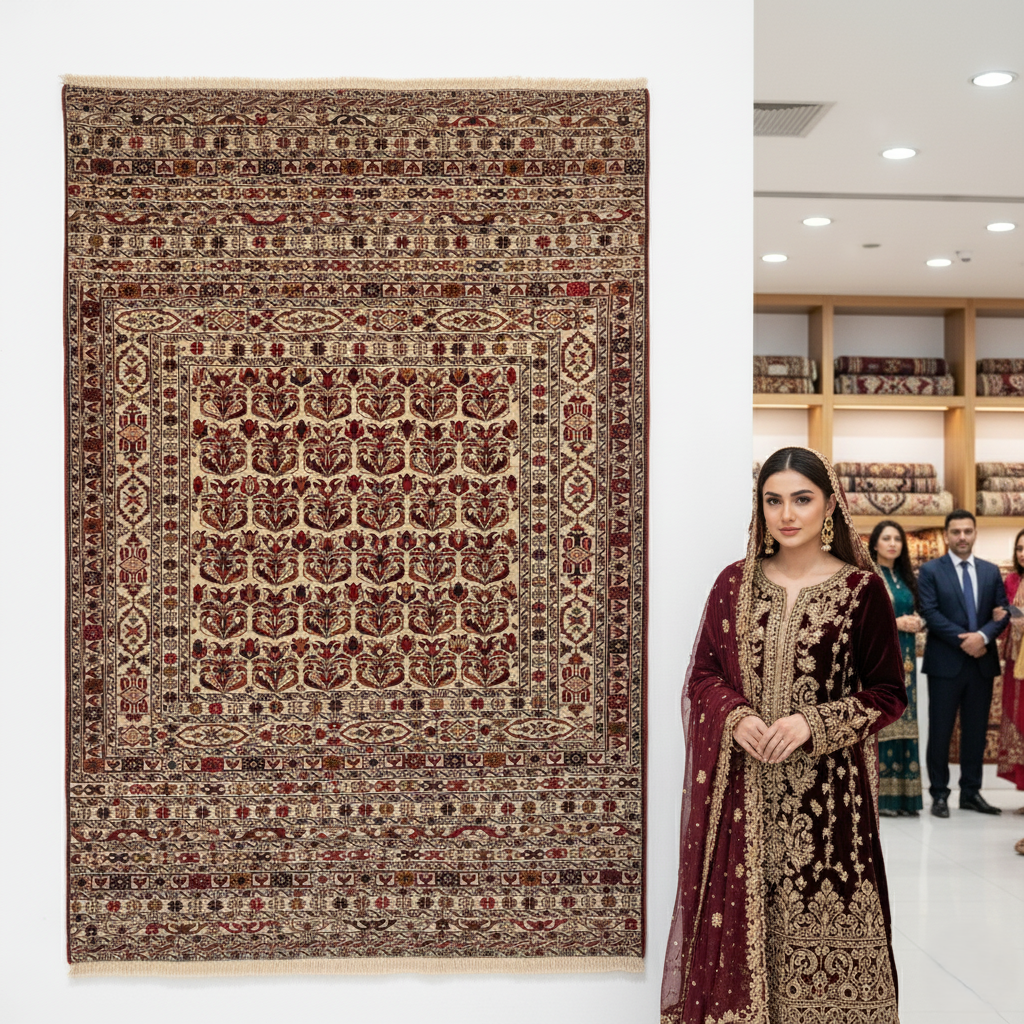 Handmade Afghan wool rug 4.5ft x 7ft Handmade Afghan Wool Premium Kilim Rug – Traditional Floral and Geometric Design – Luxurious, Durable, Eco-Friendly traditional design for living room USA