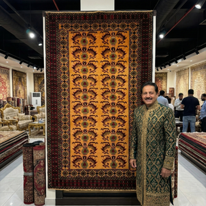 Handmade Afghan wool rug Luxurious Handmade Baluchi Rug - Premium Quality 4 ft x 7 ft Afghan Carpet traditional design for living room USA