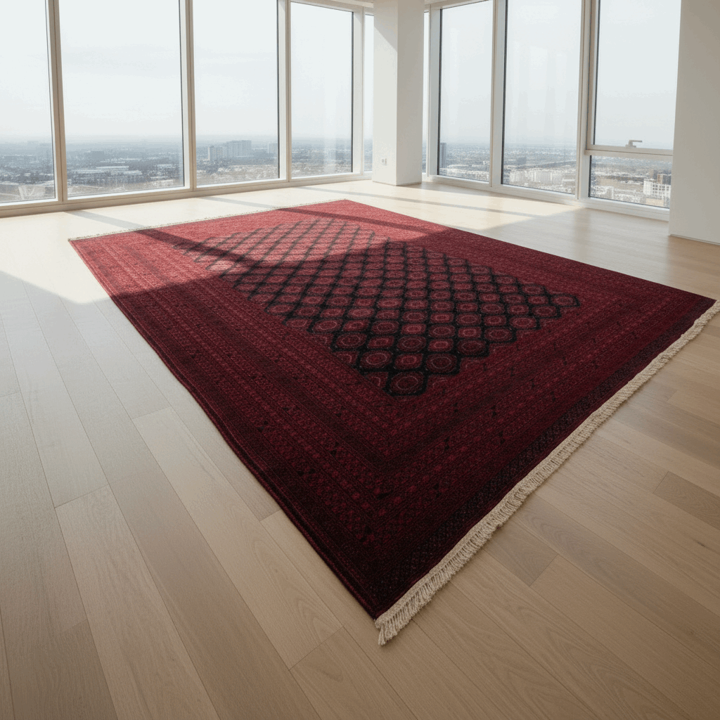 Handmade Afghan wool rug 10 ft x 12 ft Afghan Handmade Rug Mazar Sharif Shikargah traditional design for living room USA