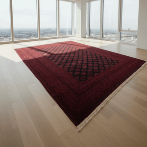 Handmade Afghan wool rug 10 ft x 12 ft Afghan Handmade Rug Mazar Sharif Shikargah traditional design for living room USA