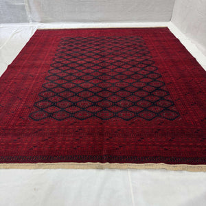 Handmade Afghan wool rug  traditional design for living room USA